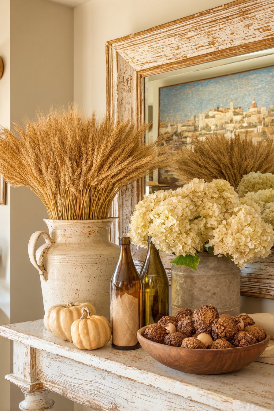 Seasonal Autumn Console Display