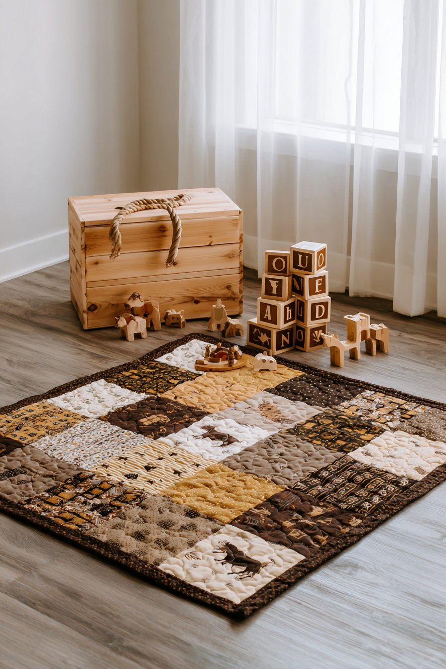 Quilted Play Mat Area