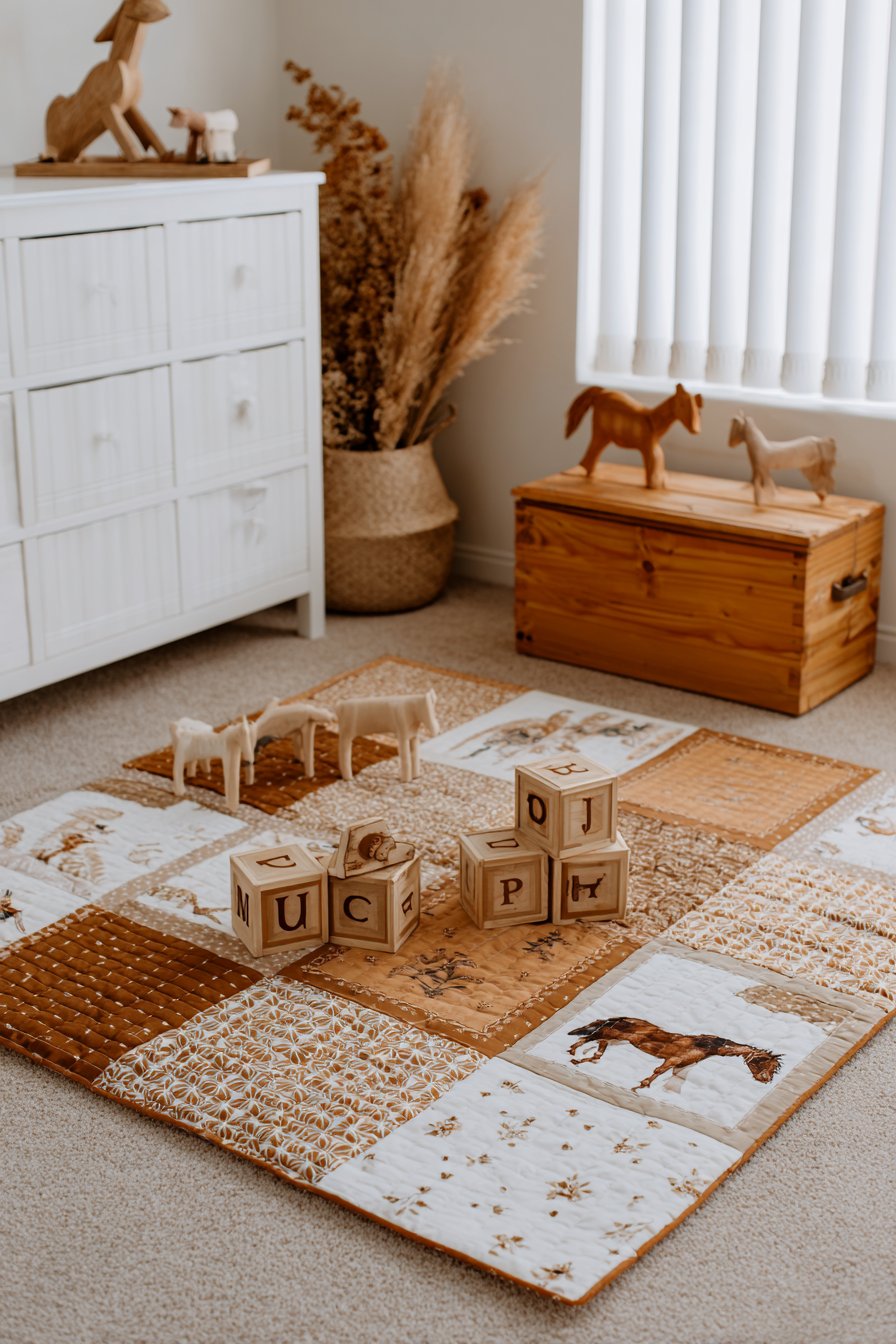 Quilted Play Mat Area