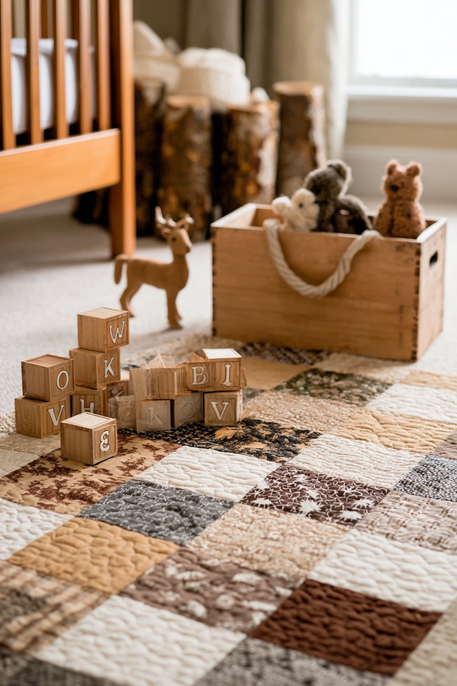 Quilted Play Mat Area