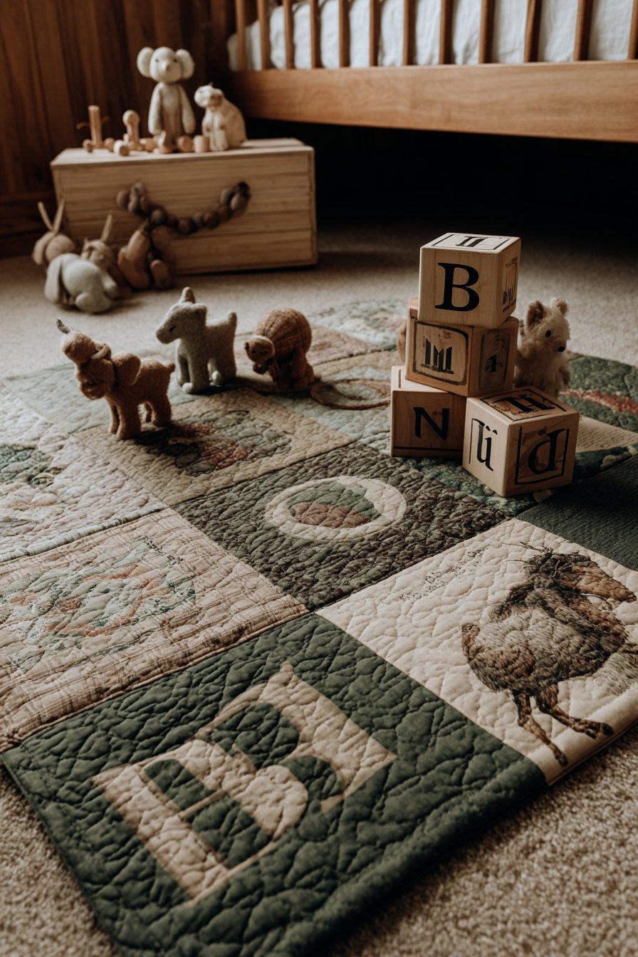 Quilted Play Mat Area