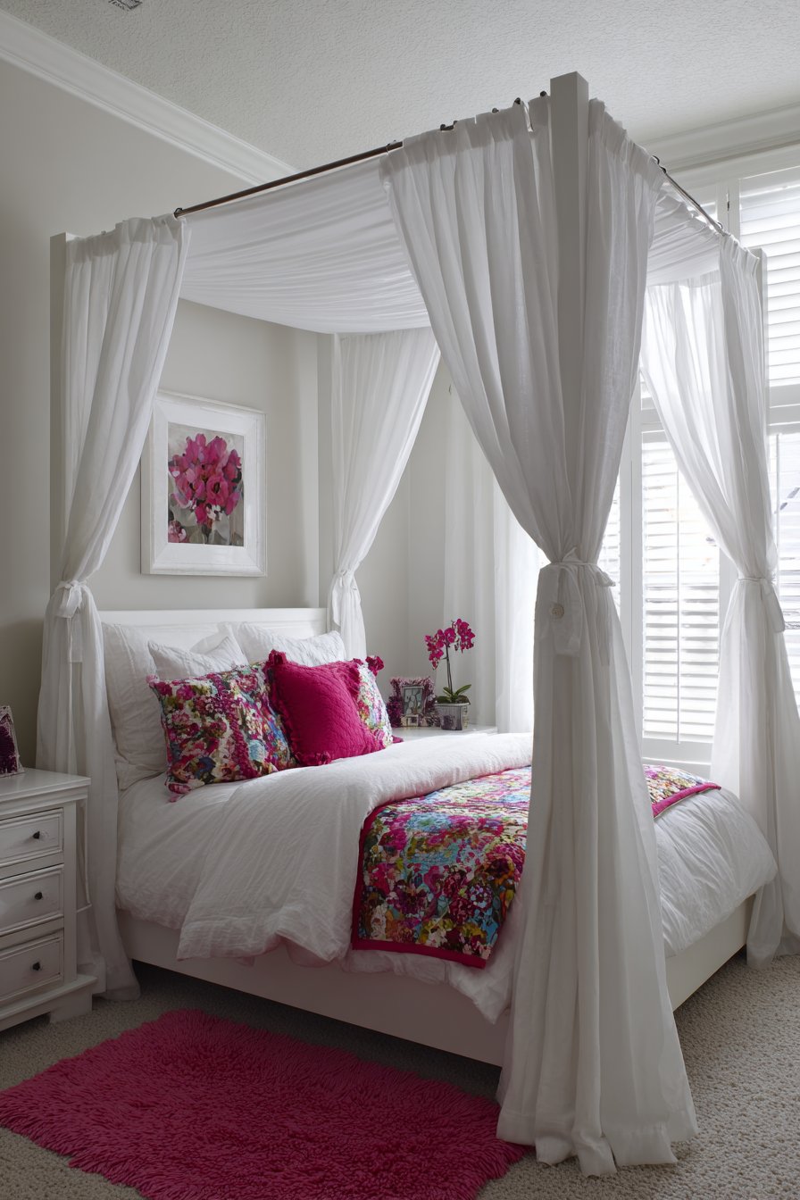 Princess-Like Curtain Canopy