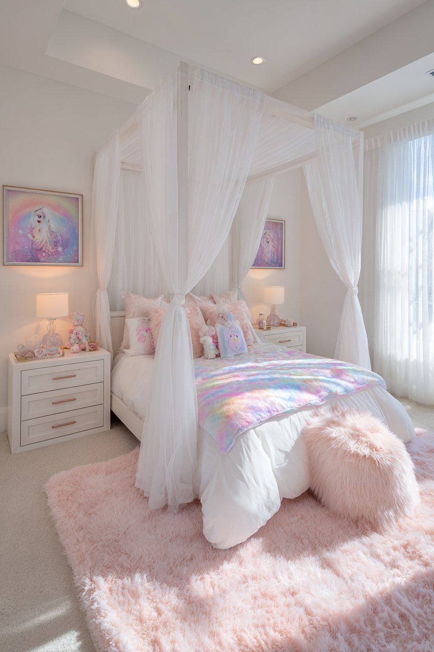 Princess-Like Curtain Canopy