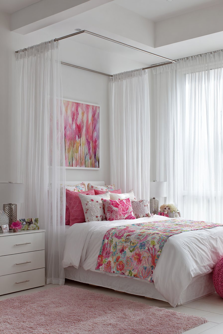 Princess-Like Curtain Canopy