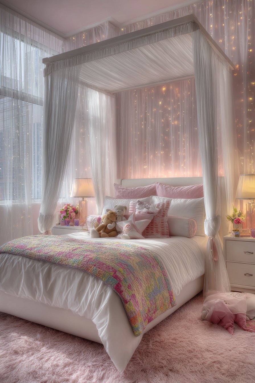 Princess-Like Curtain Canopy