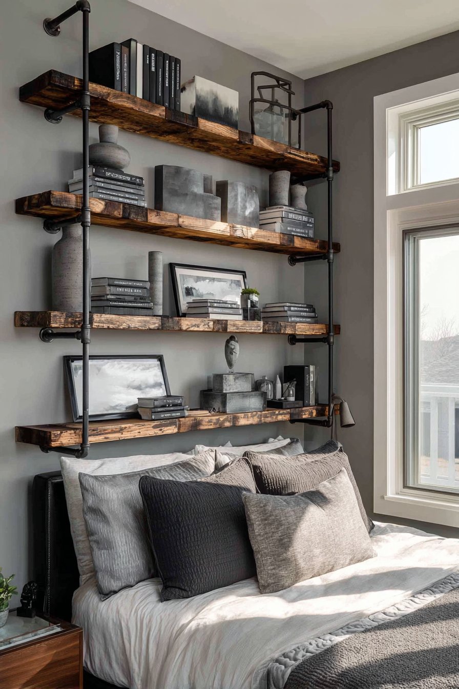  Industrial Pipe Shelving System