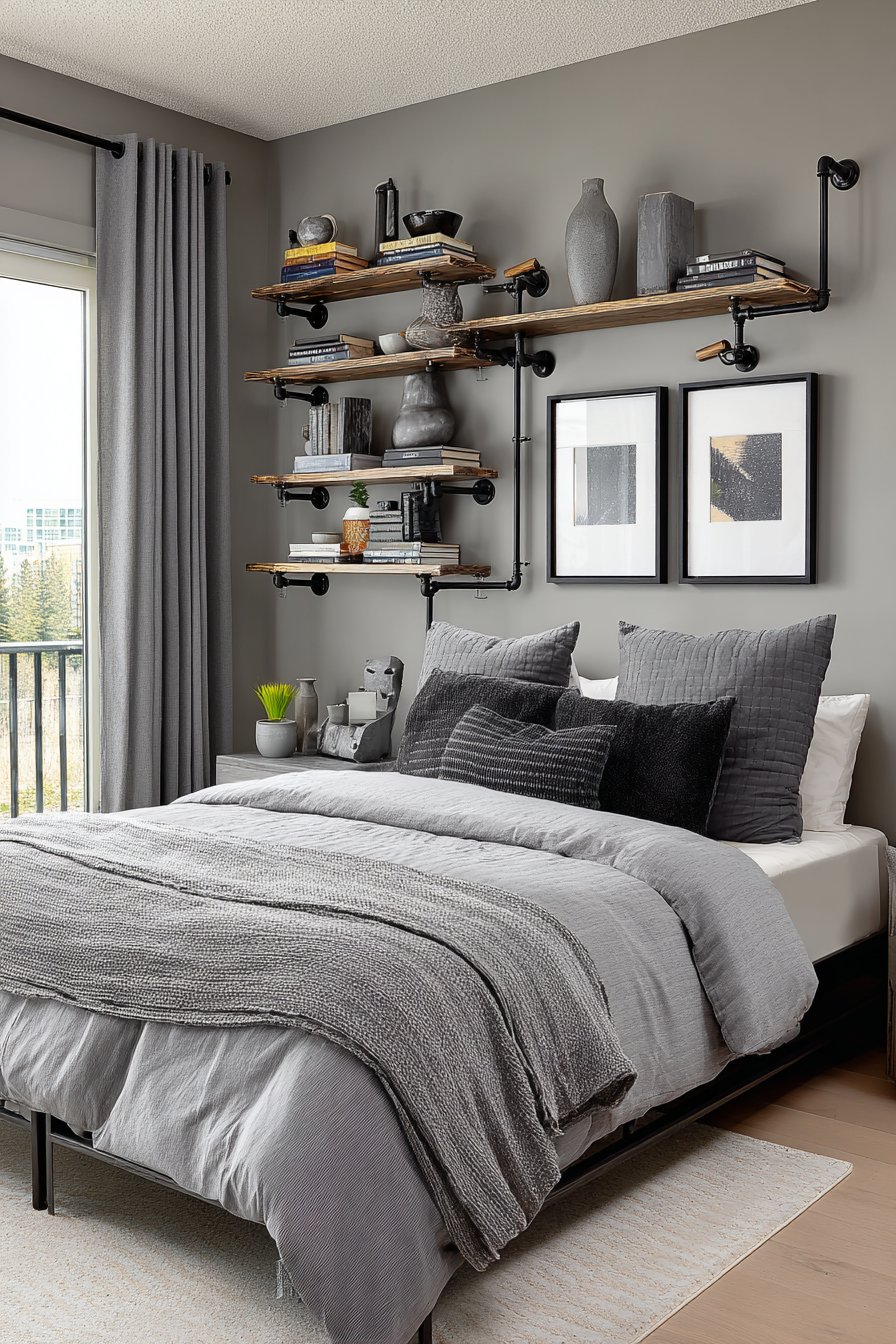  Industrial Pipe Shelving System