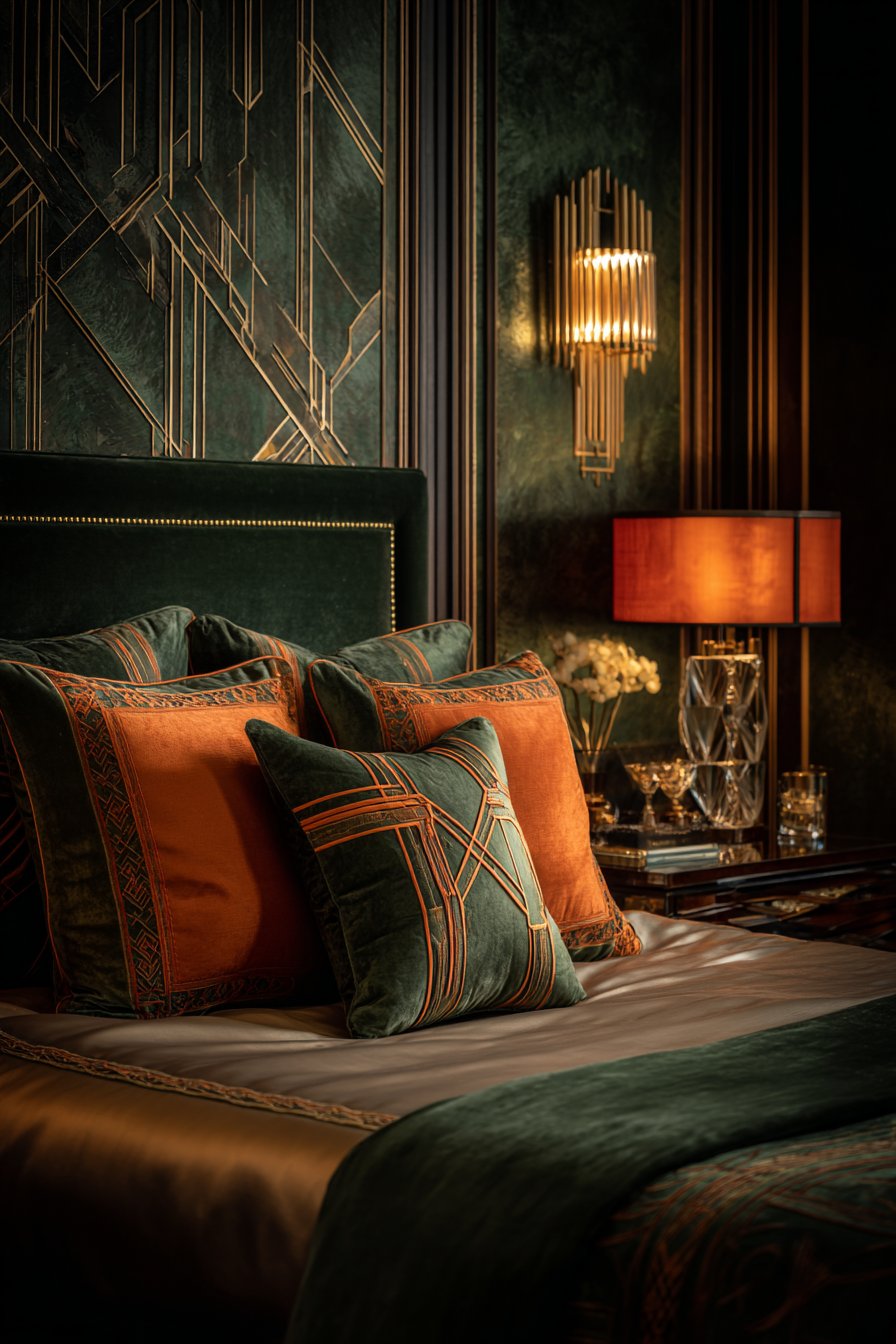 Art Deco Emerald and Gold Glamour