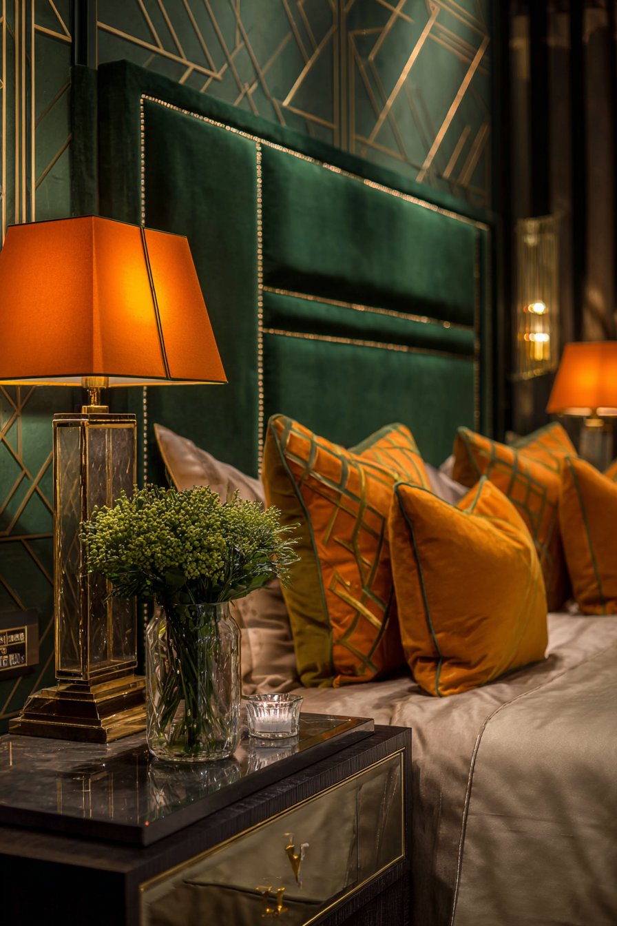 Art Deco Emerald and Gold Glamour