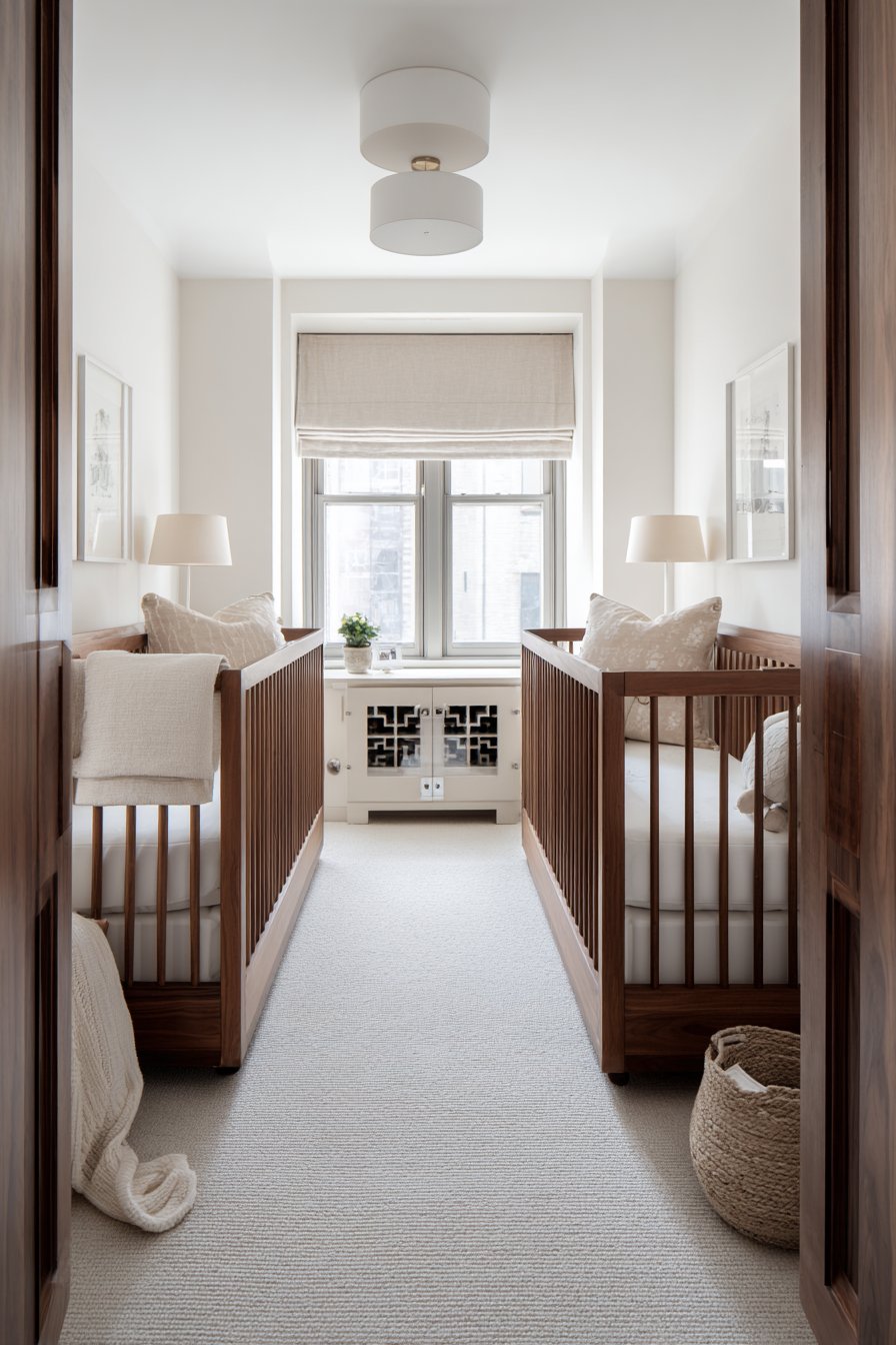 Symmetrical Twin Nursery Setup
