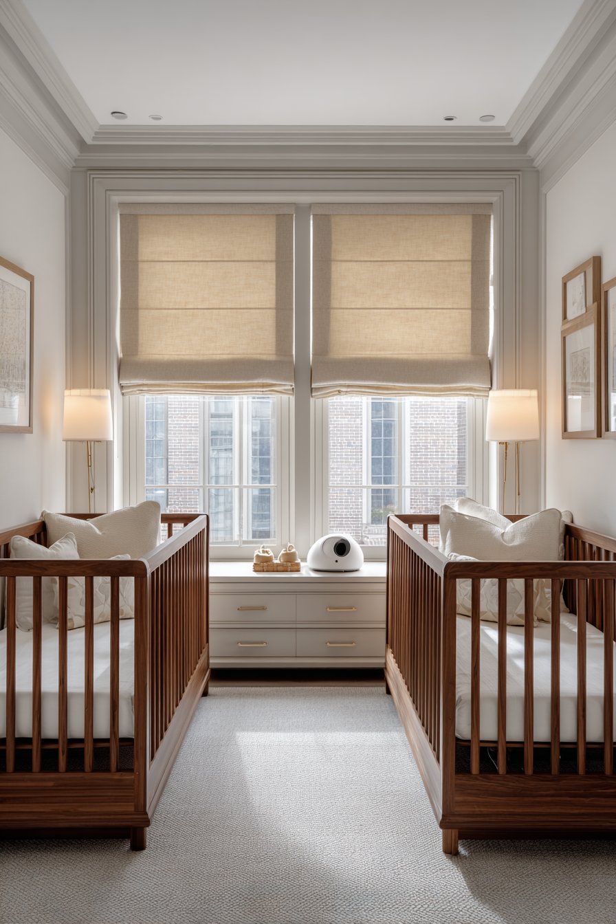 Symmetrical Twin Nursery Setup