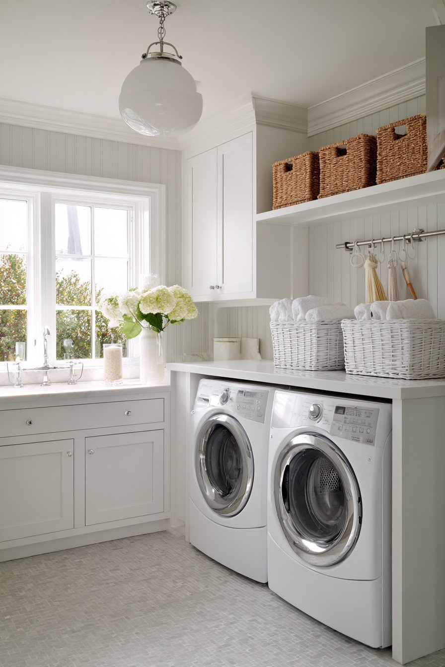 All-White Beadboard Scheme