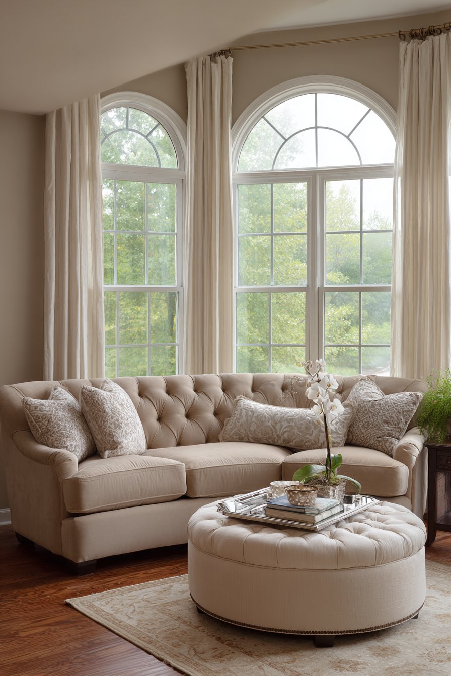 Curved Sectional Arched Windows