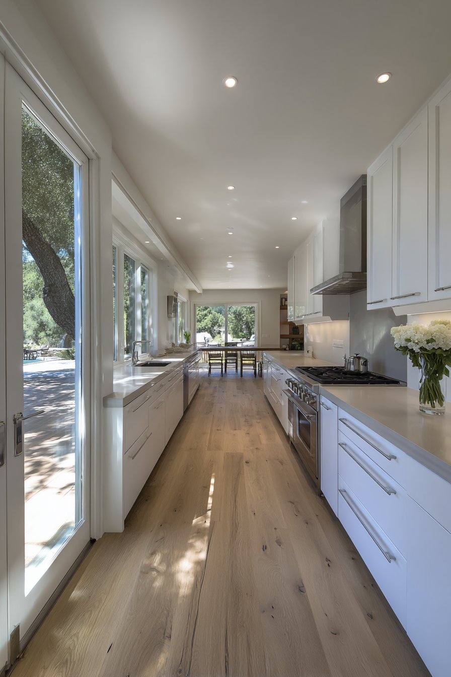 Single-Wall Galley Maximizing Openness