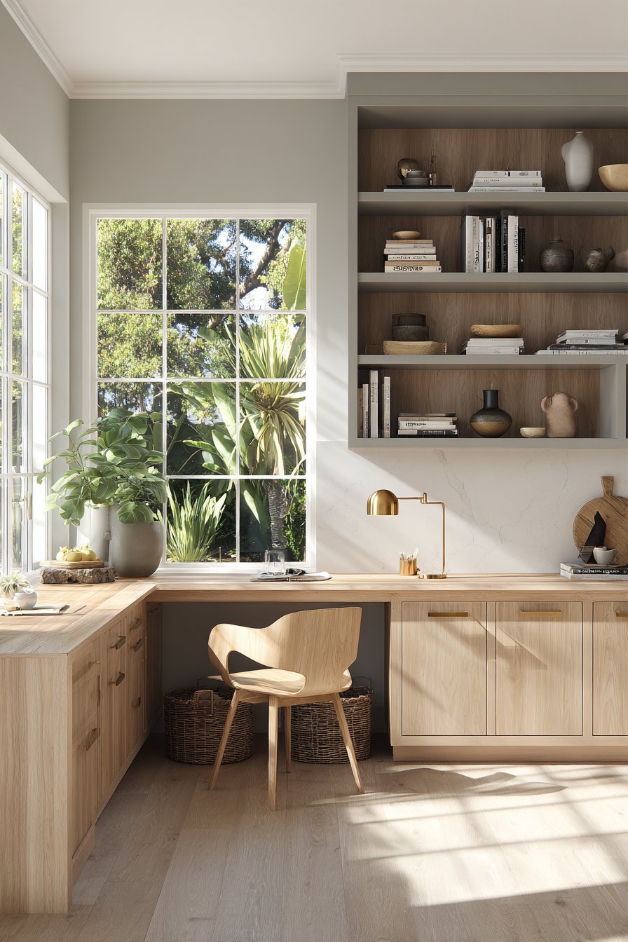 Built-In Kitchen Desk Nook