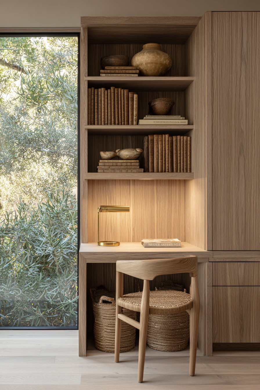Built-In Kitchen Desk Nook