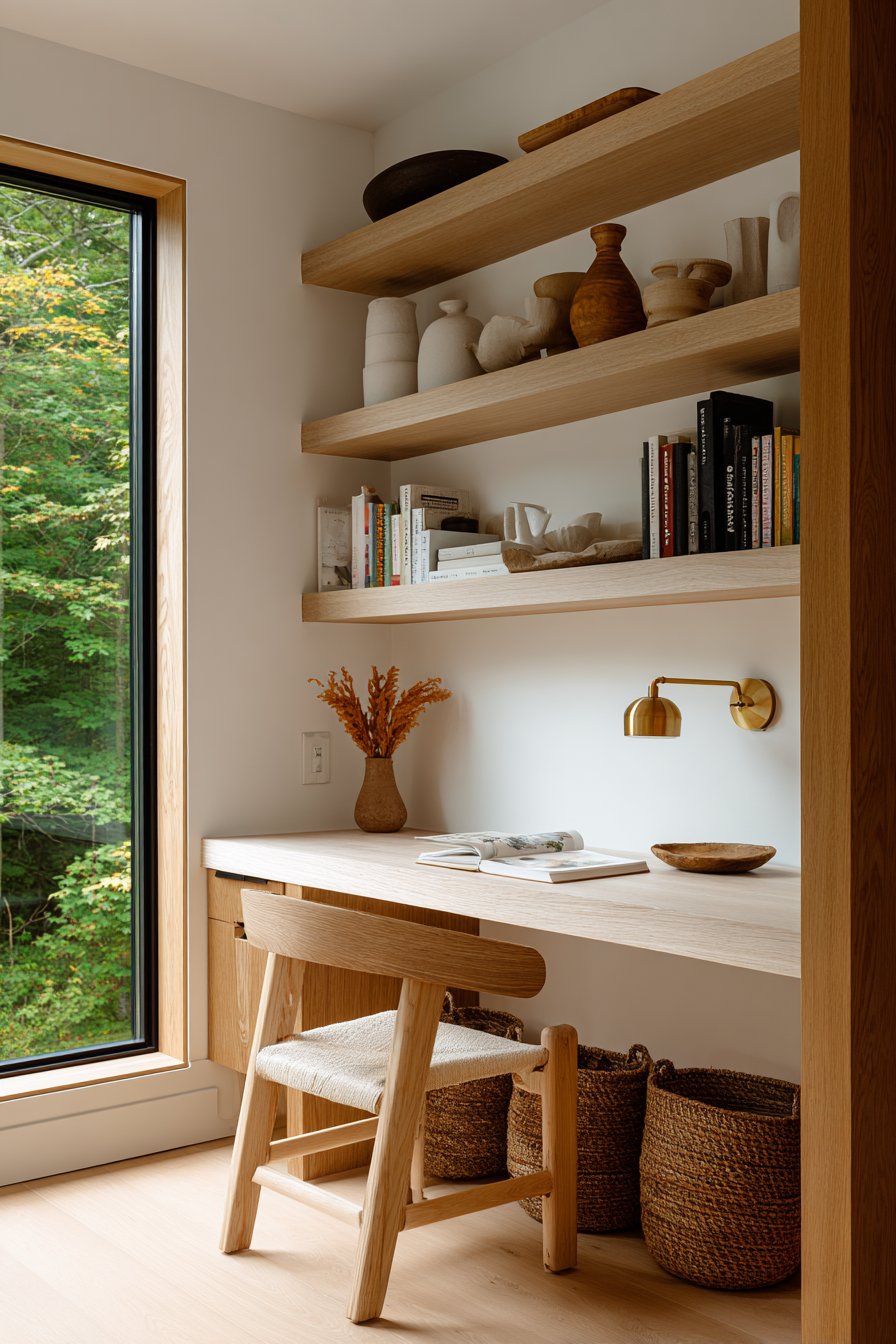Built-In Kitchen Desk Nook