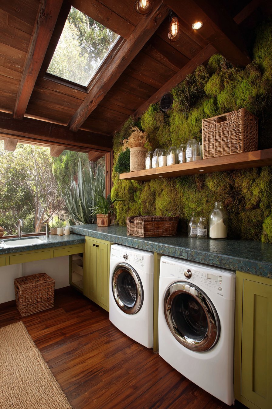 Eco-Friendly Green Living Wall Laundry