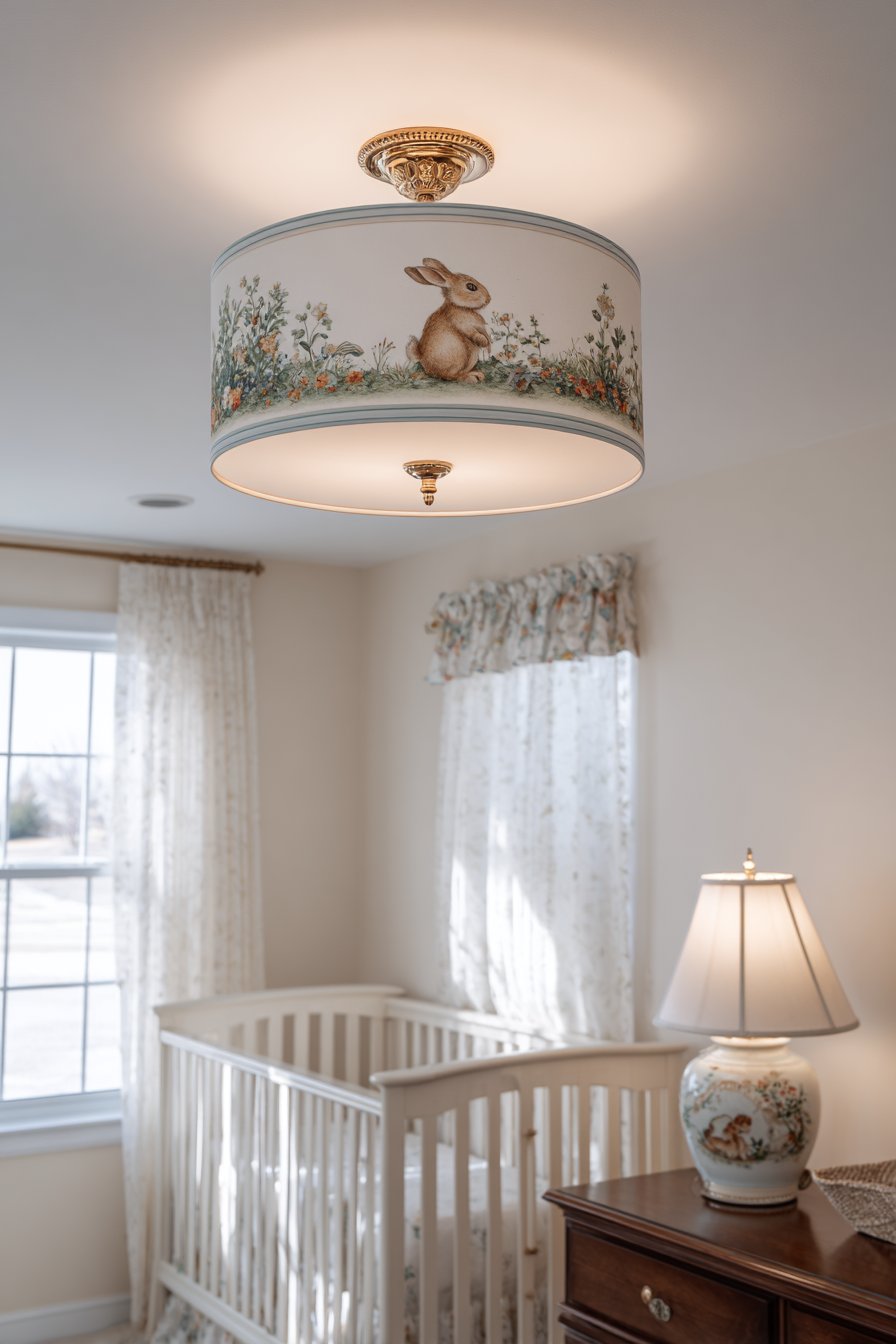 Layered Lighting with Hand-Painted Shade