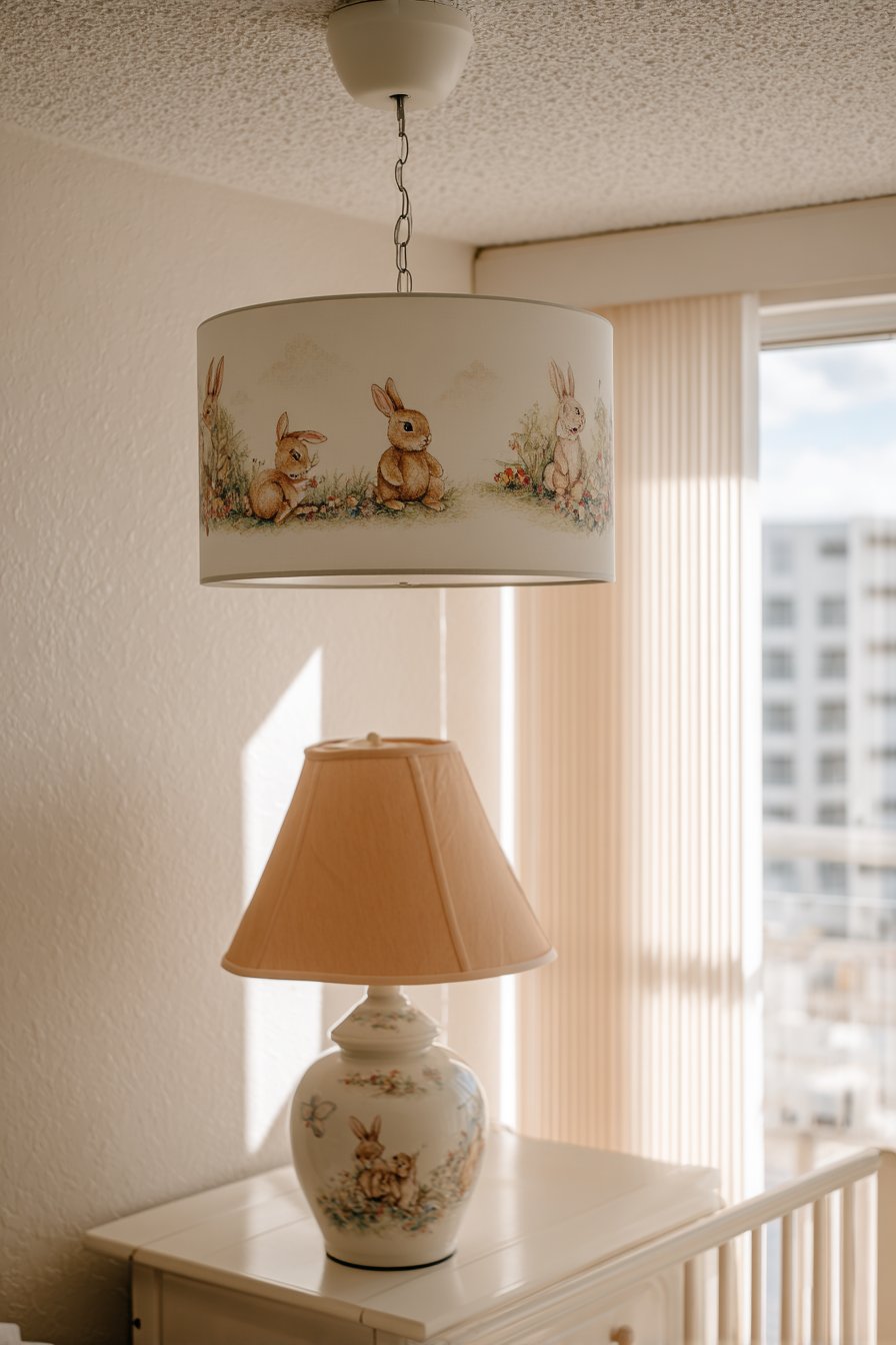 Layered Lighting with Hand-Painted Shade