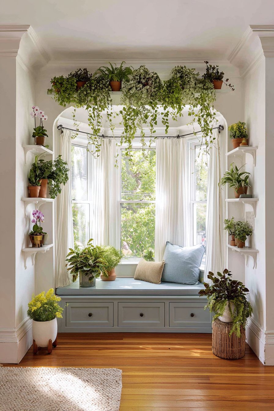 Sun-Drenched Bay Window Sanctuary