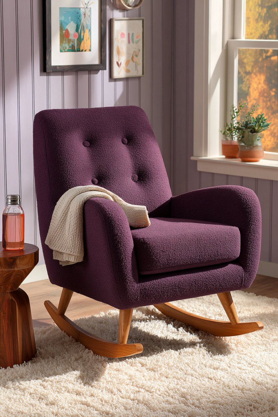 Mid-Century Rocking Chair Vignette