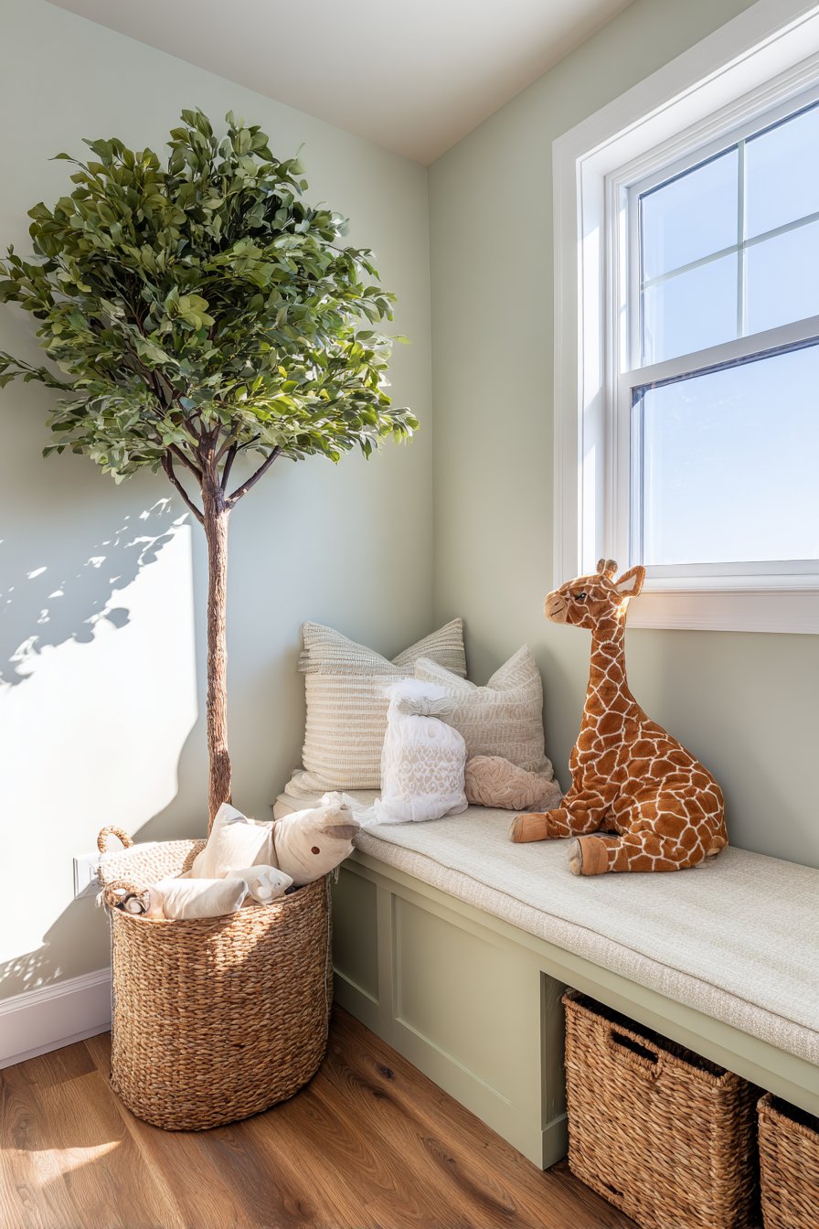 Strategic Corner Styling with Living Greenery