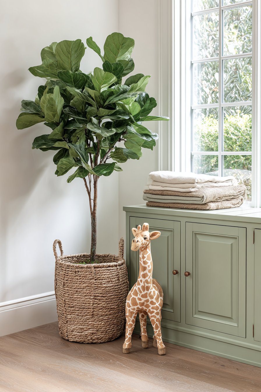 Strategic Corner Styling with Living Greenery