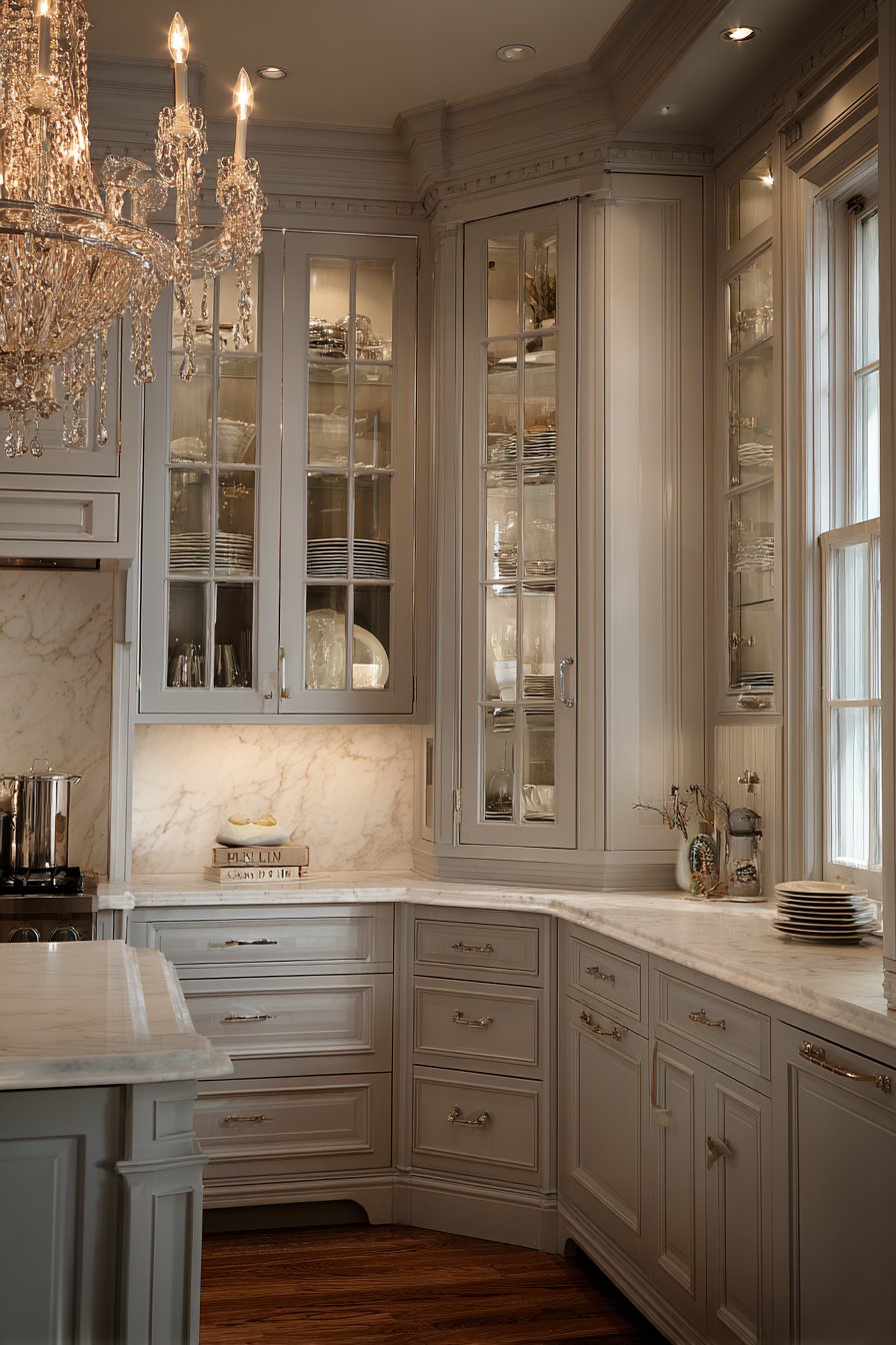 Upscale Dove Grey Traditional Craftsmanship