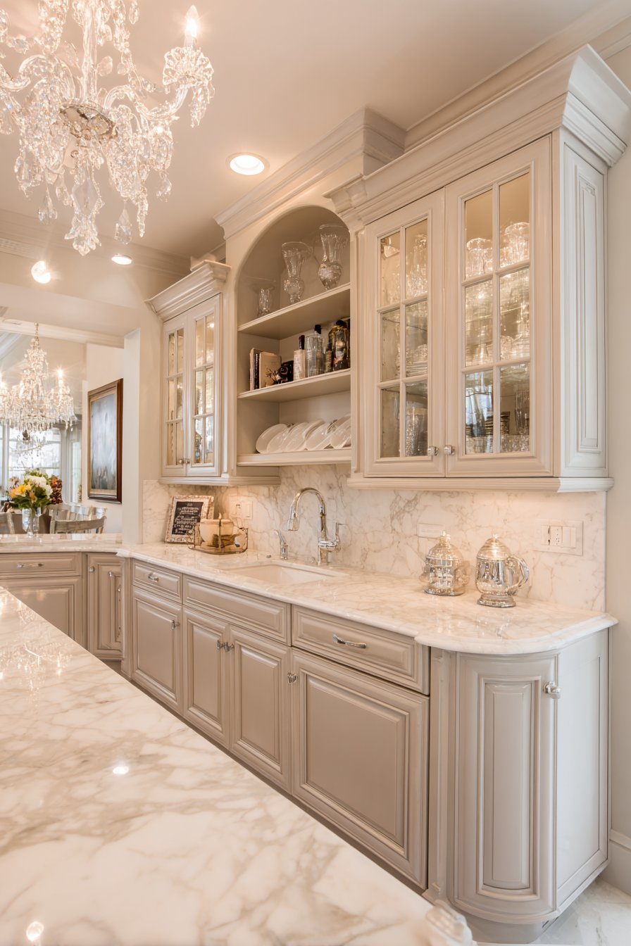 Upscale Dove Grey Traditional Craftsmanship