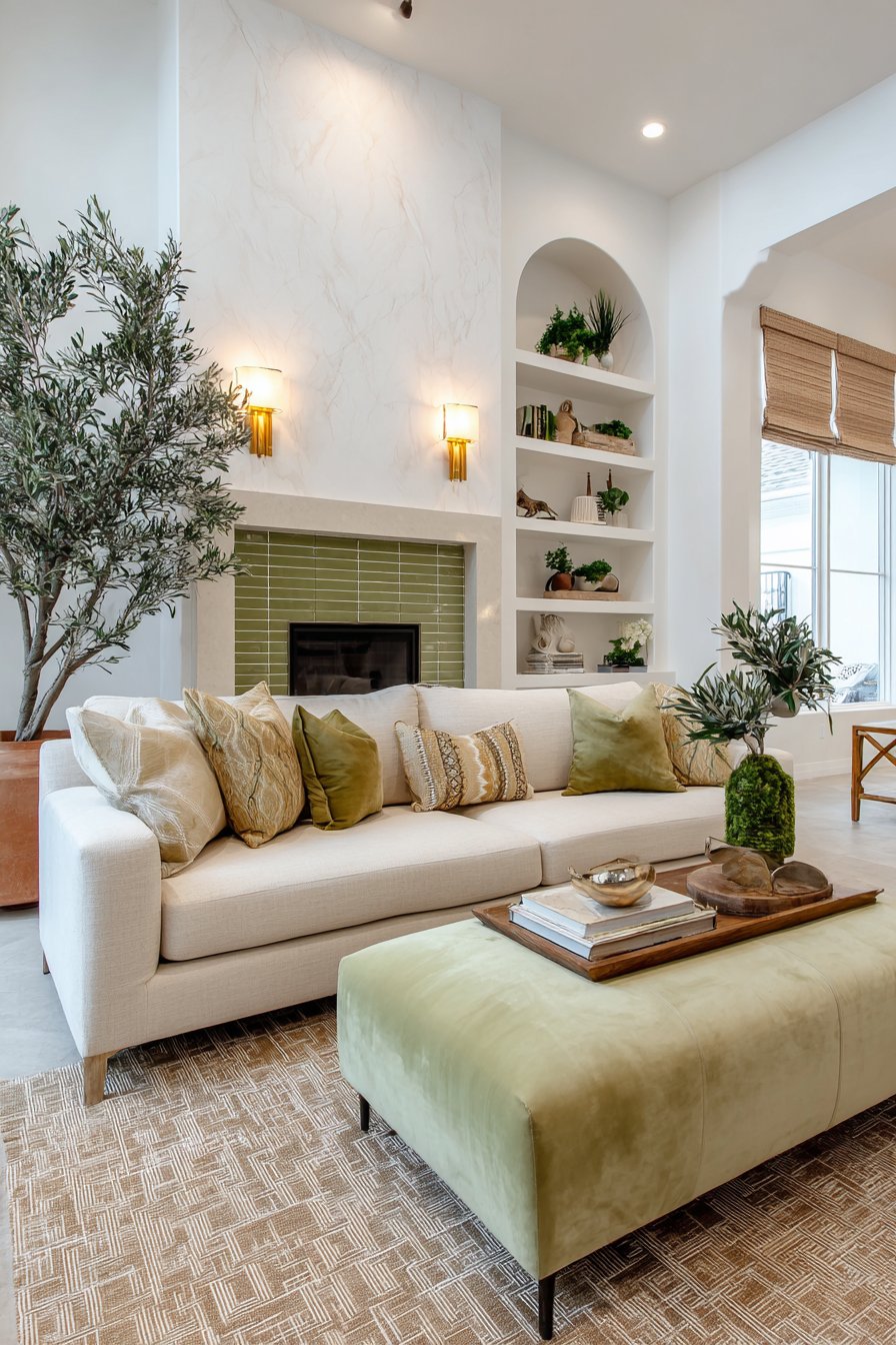 Transitional Fireplace Warmth