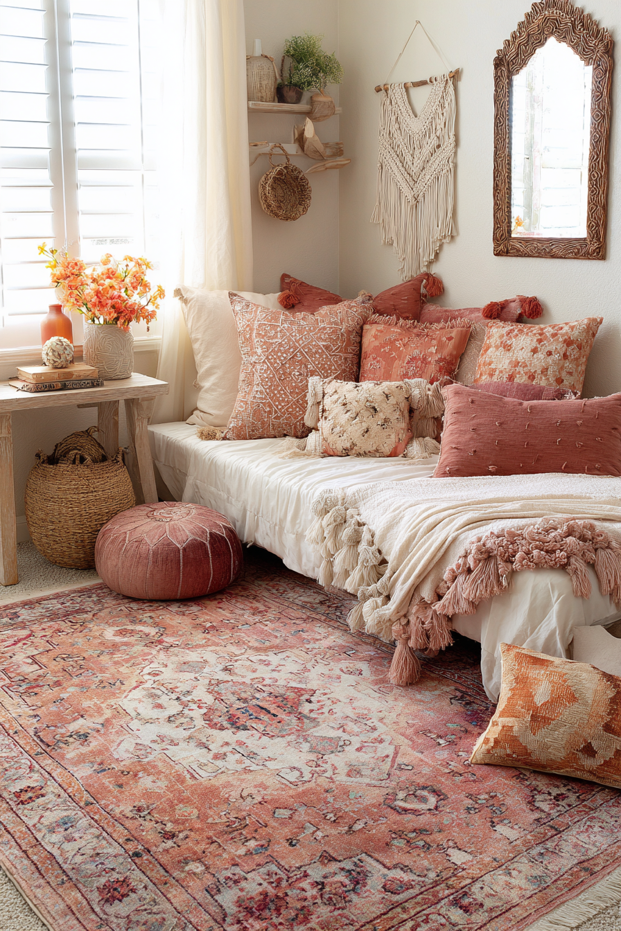 Bohemian Eclectic with Layered Global Textiles