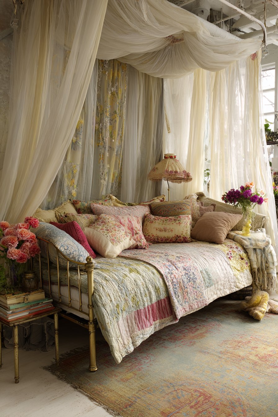 Romantic Canopy Daybed Retreat