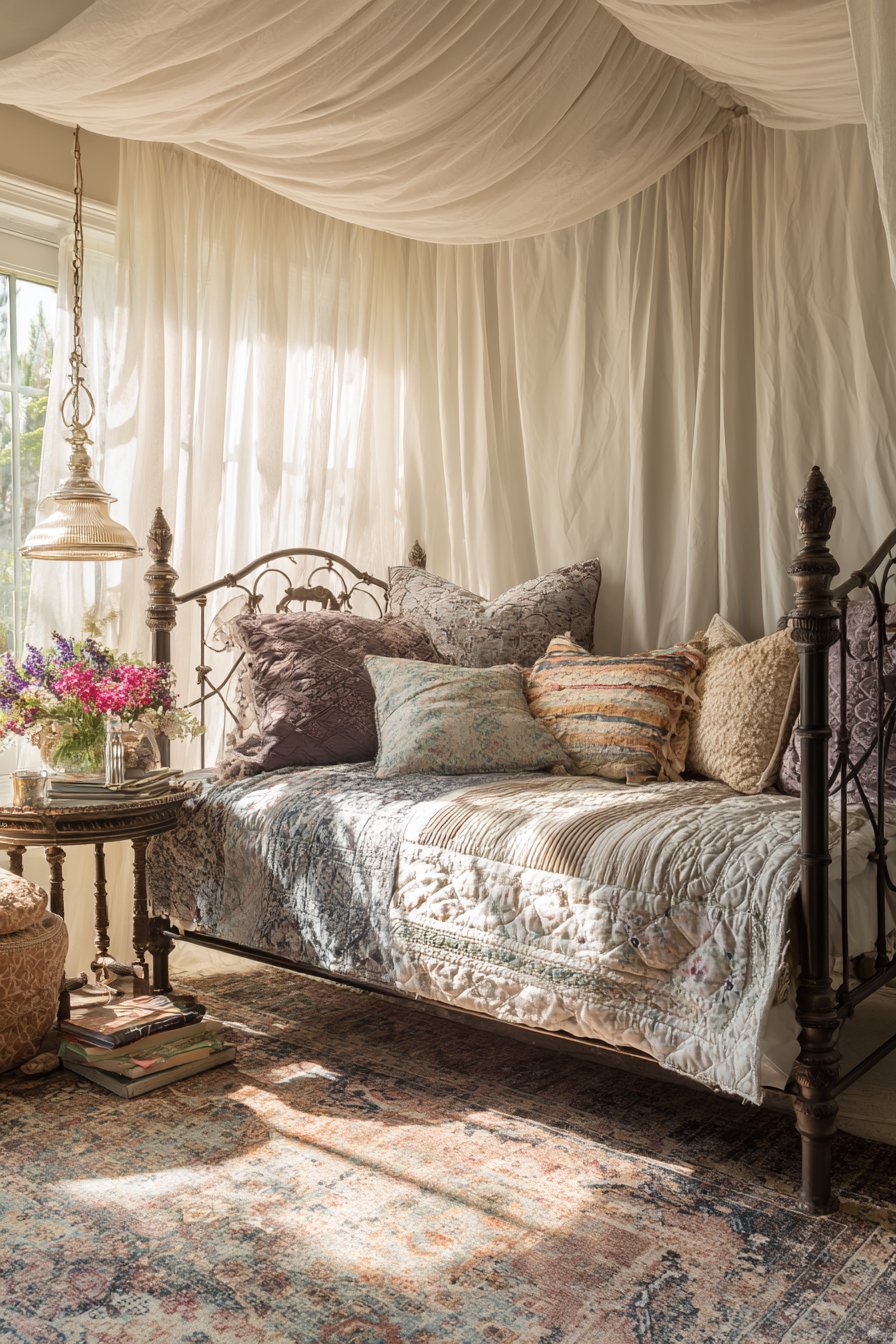 Romantic Canopy Daybed Retreat