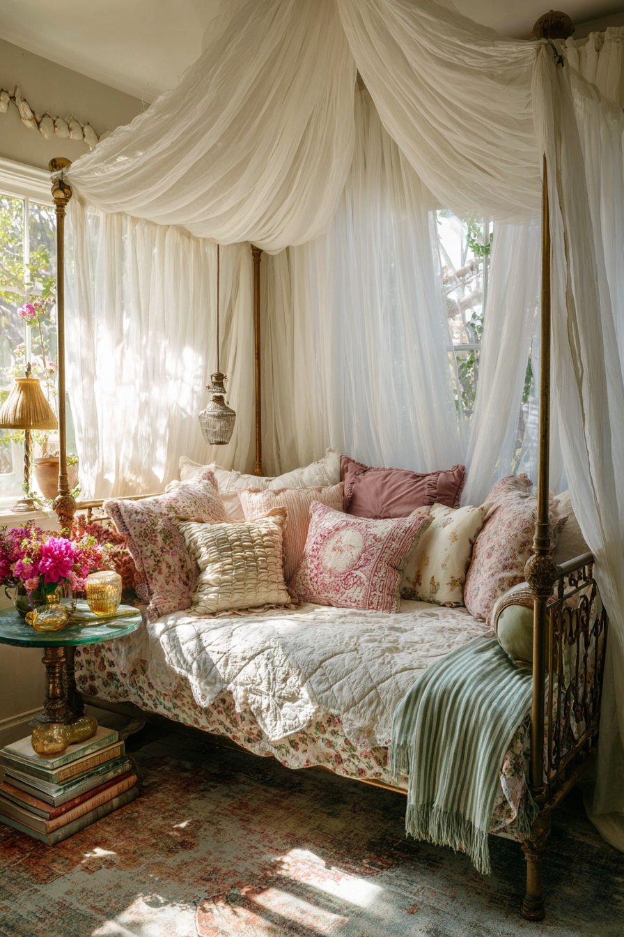 Romantic Canopy Daybed Retreat