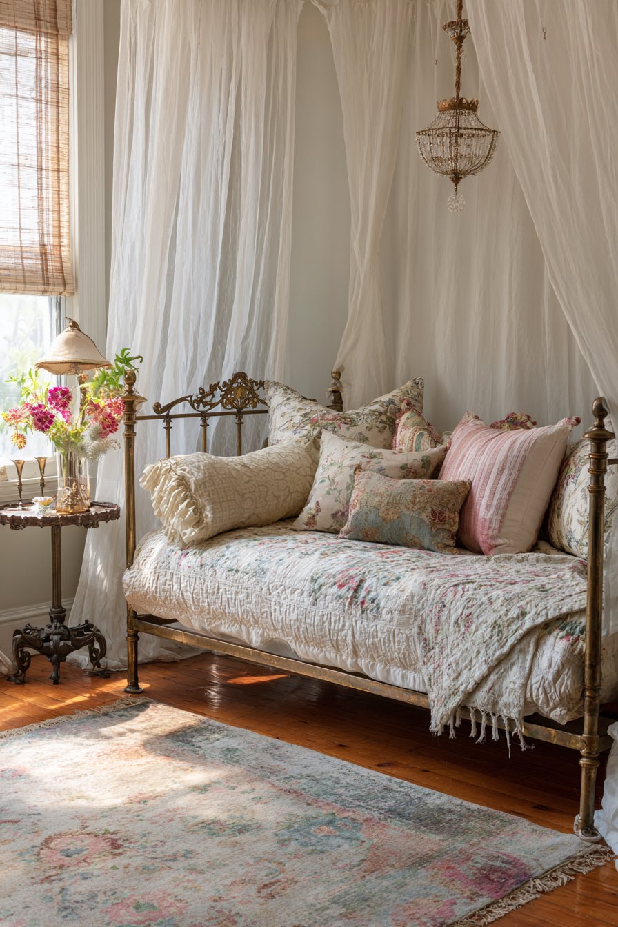 Romantic Canopy Daybed Retreat