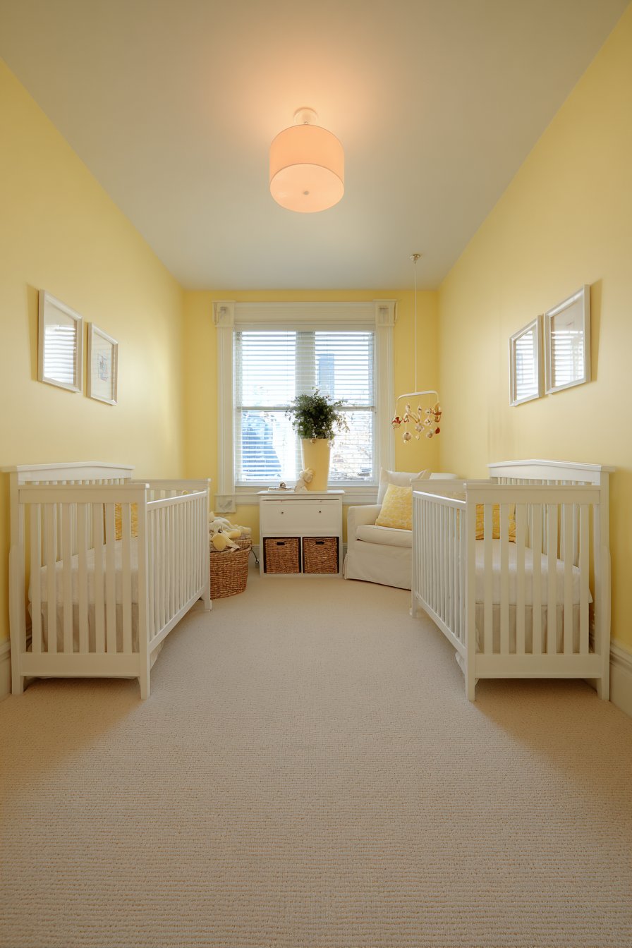 Symmetrical Twin Nursery Layout