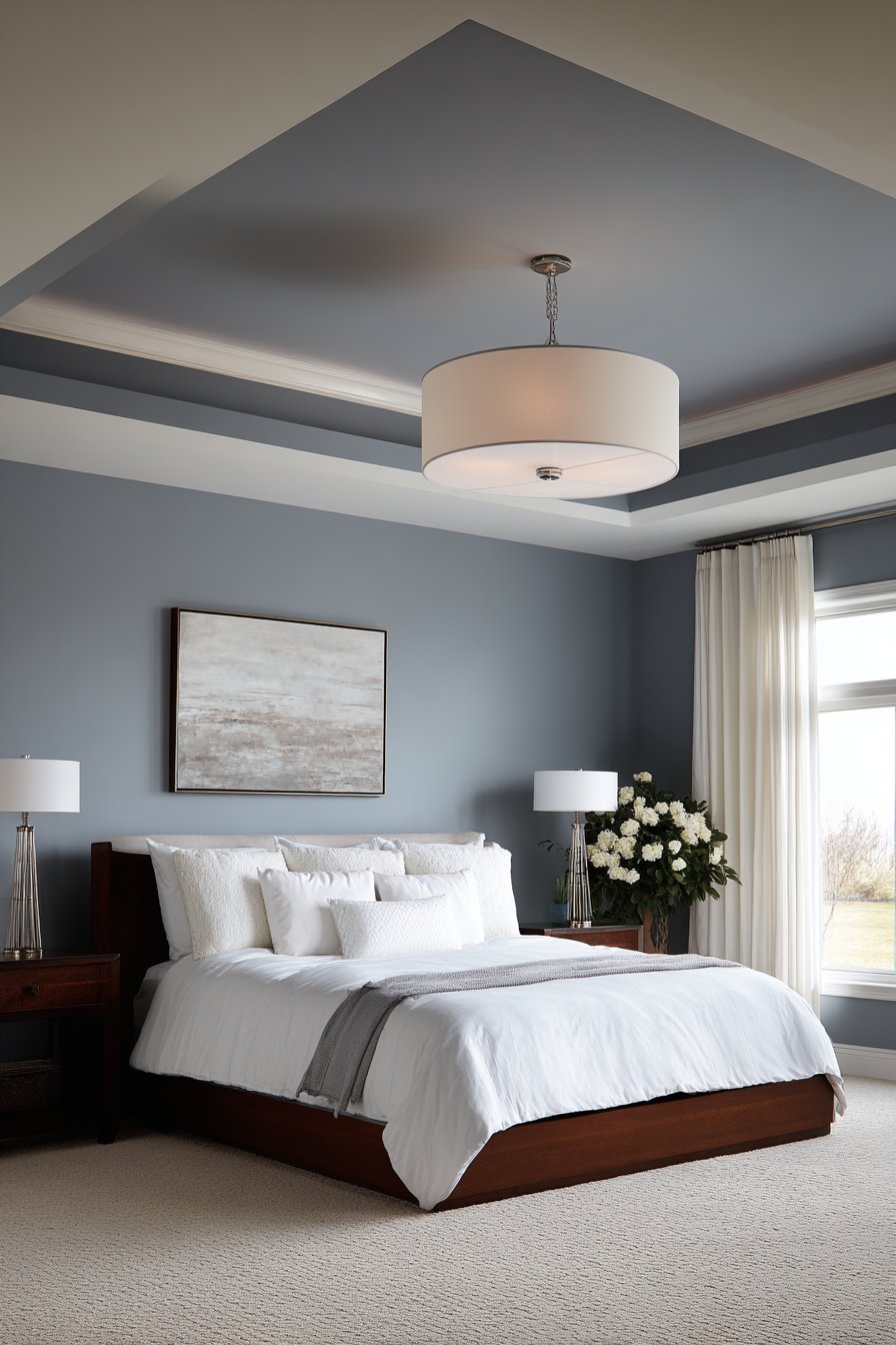 Tray Ceiling with Ambient Lighting