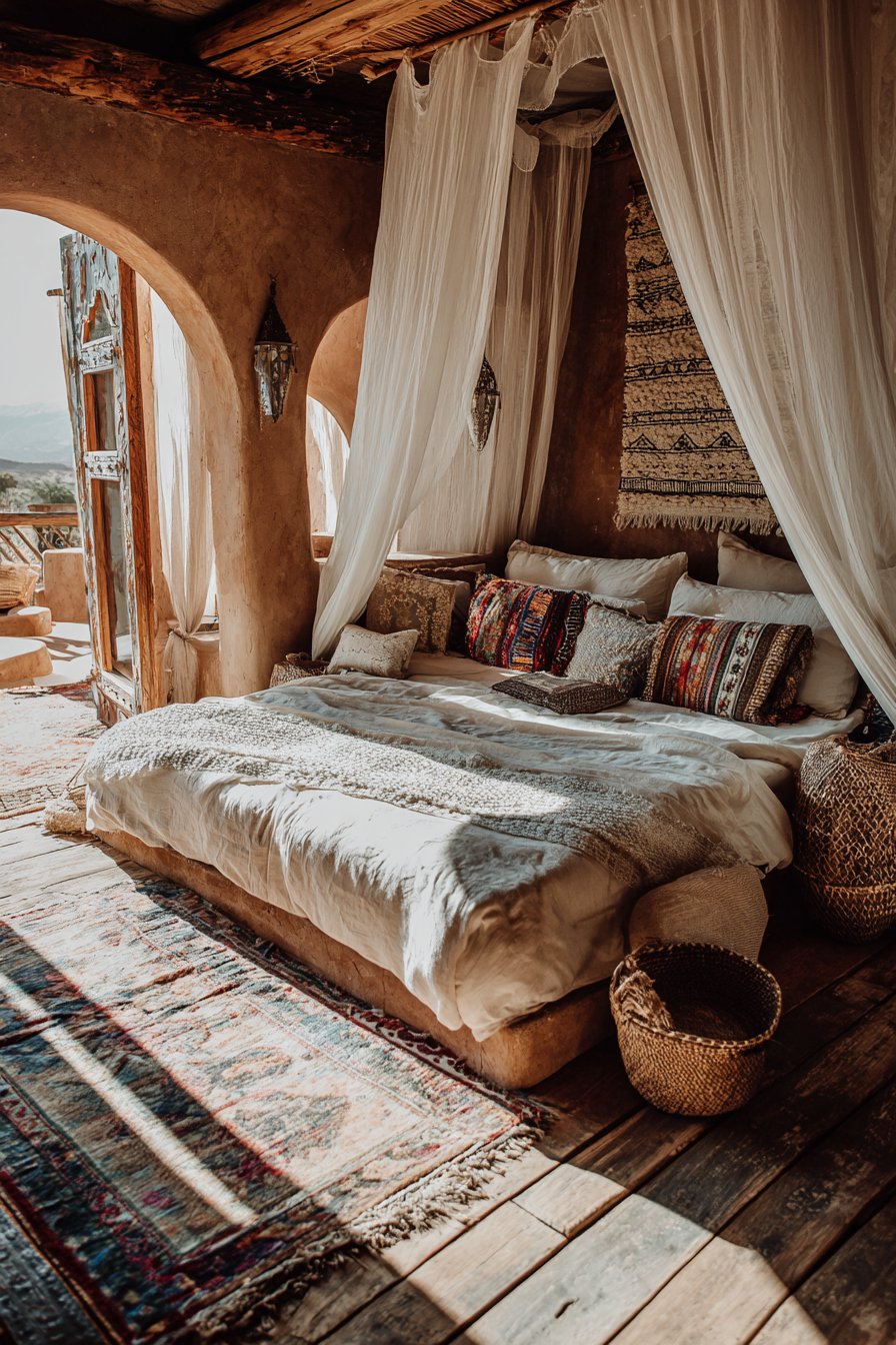 Romantic Terracotta Canopy Sanctuary