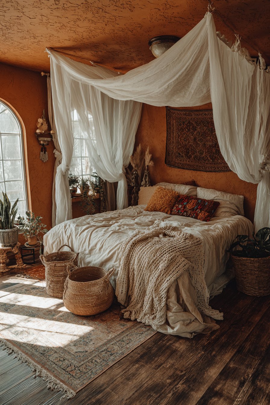 Romantic Terracotta Canopy Sanctuary