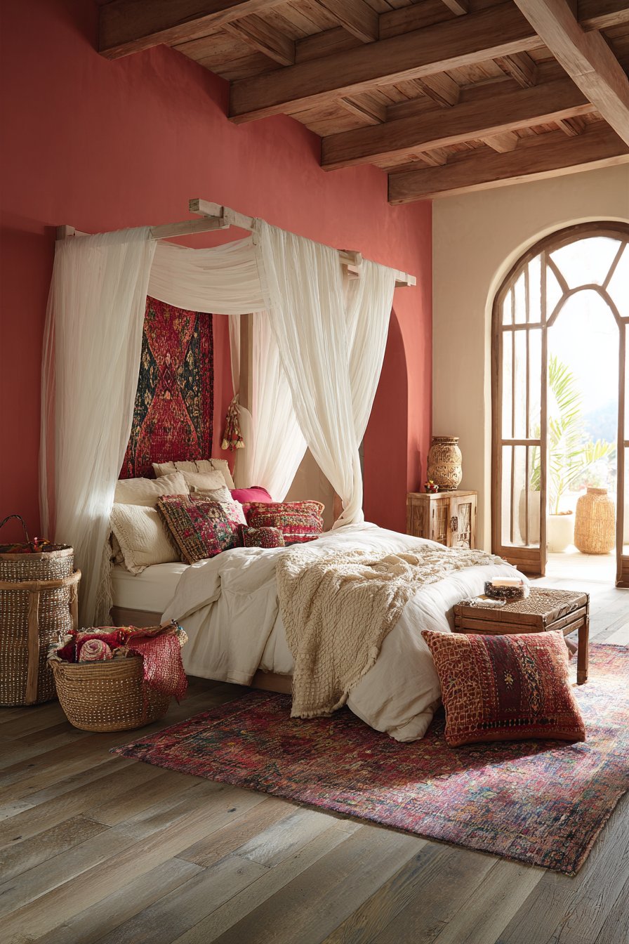 Romantic Terracotta Canopy Sanctuary