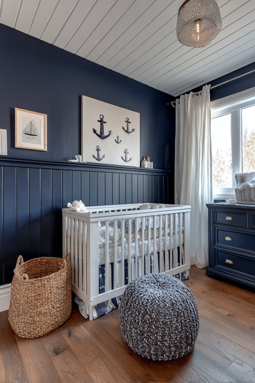Deep Navy Nautical Retreat