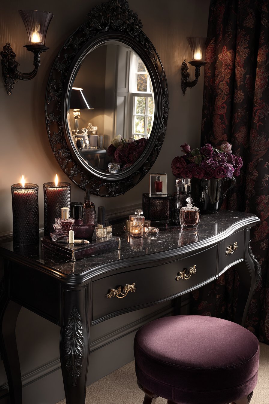  Gothic-Inspired Vanity Area