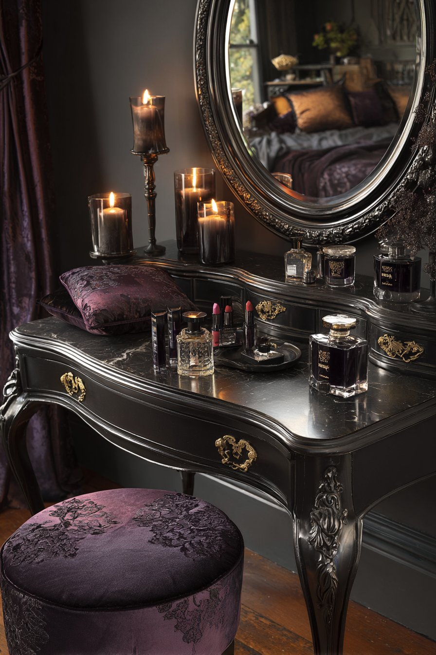  Gothic-Inspired Vanity Area