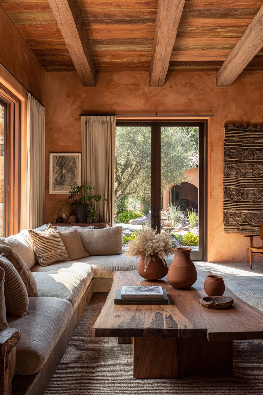 Weathered Oak and Terracotta Warmth