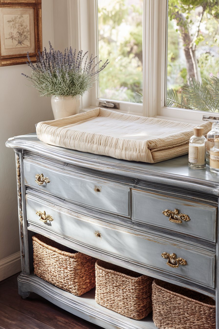 Vintage Dresser Changing Station