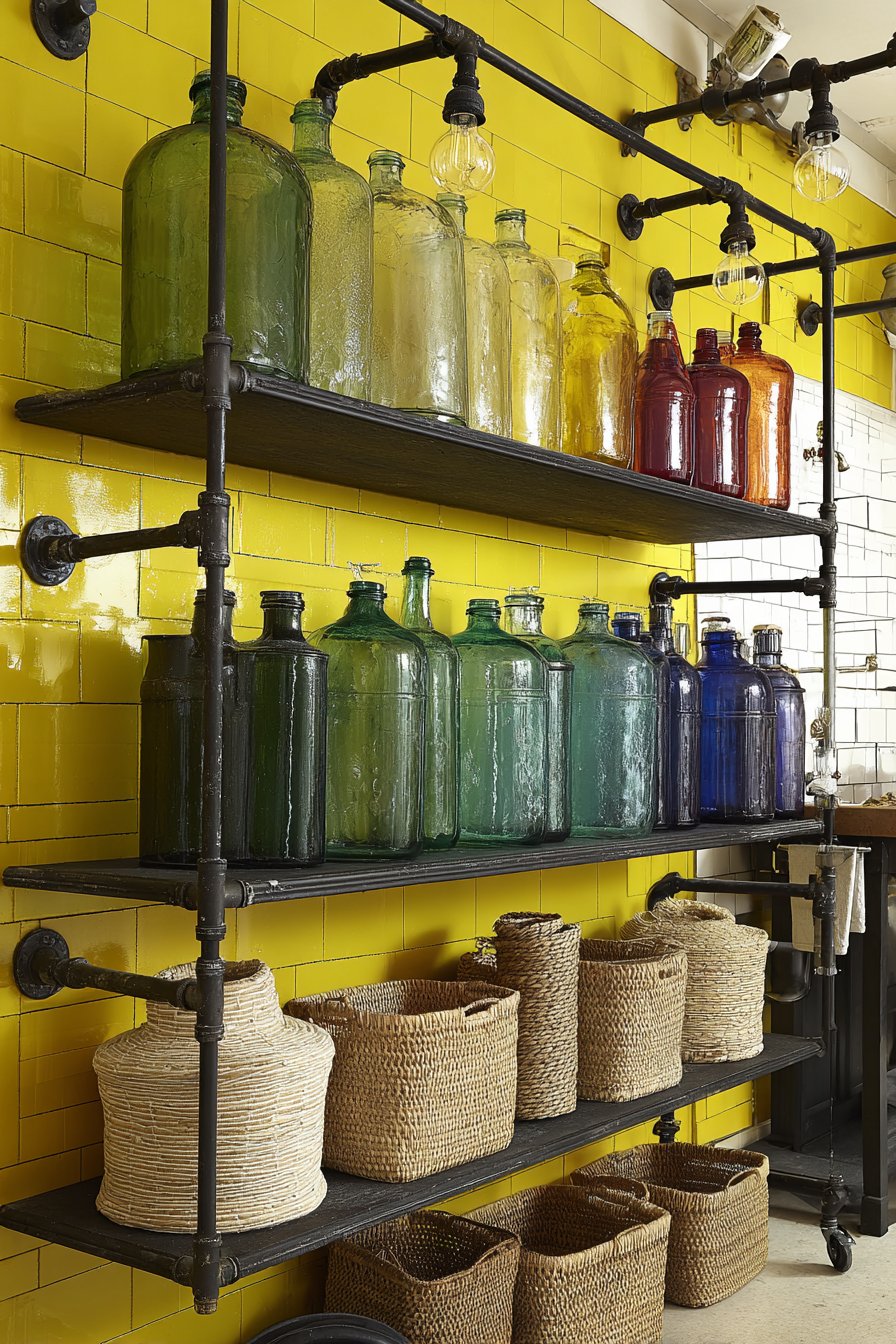 Industrial Meets Playful Storage