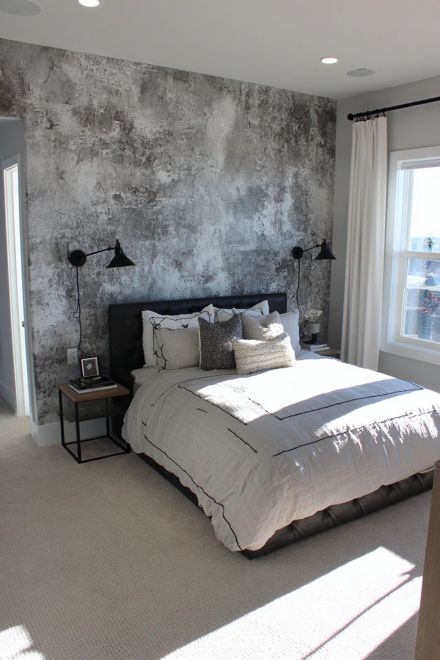 Textured Plaster Accent Wall Drama