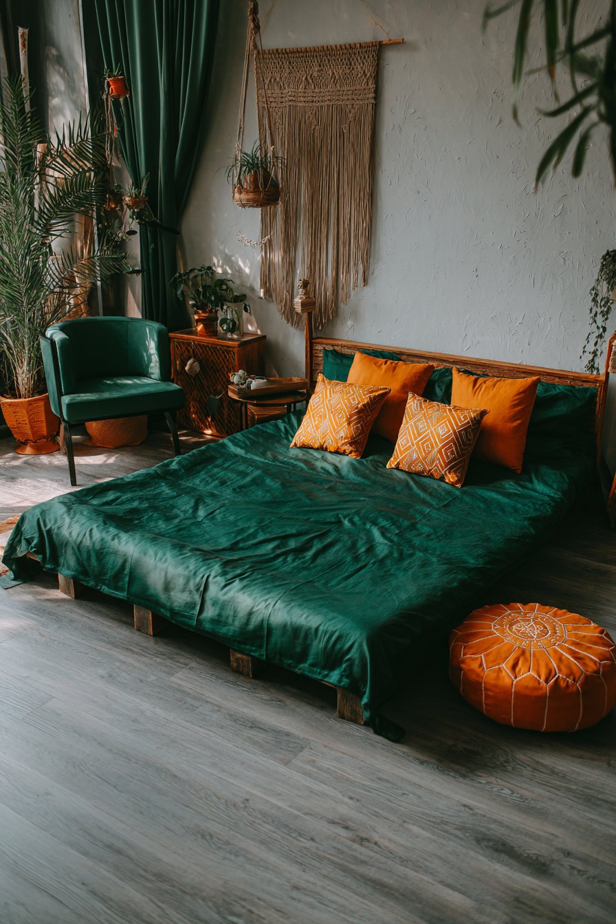 Bohemian Emerald and Terracotta Haven