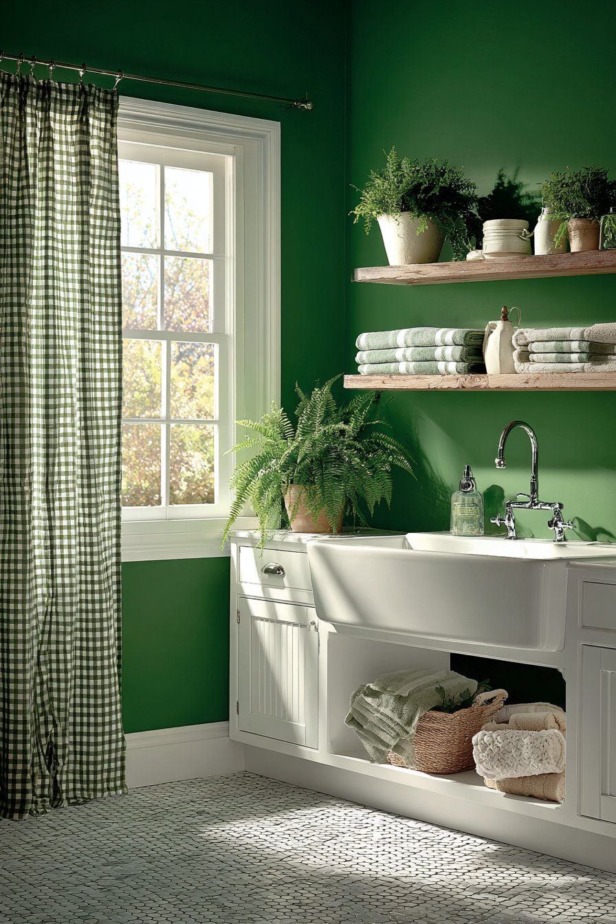 Bold Emerald Green Statement Walls